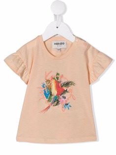 Kenzo Kids футболка из органического хлопка с принтом
