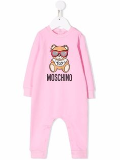 Moschino Kids ромпер с принтом Teddy Bear