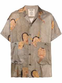 Uma Wang рубашка с короткими рукавами и графичным принтом