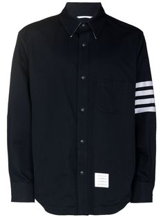 Thom Browne куртка-рубашка с полосками 4-Bar