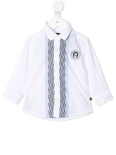 Aigner Kids рубашка с монограммой
