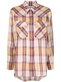 Isabel Marant Étoile клетчатая рубашка с длинными рукавами