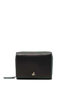agnès b. two-tone leather purse