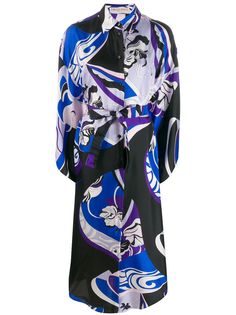 Emilio Pucci платье-рубашка с принтом