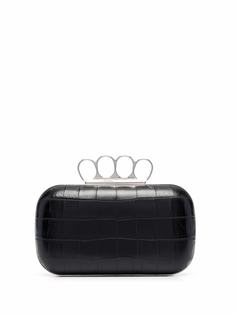 Alexander McQueen клатч с декорированной ручкой