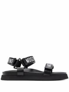 Moschino сандалии на липучках с логотипом