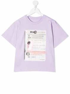 MM6 Maison Margiela Kids футболка с принтом