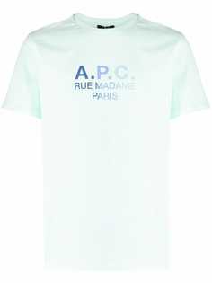 A.P.C. футболка с логотипом