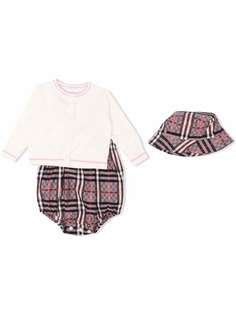 Burberry Kids ромпер в клетку