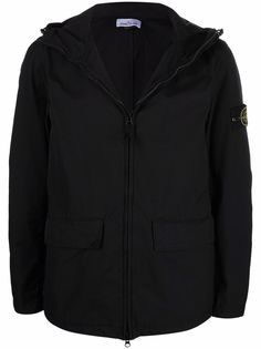 Stone Island куртка с капюшоном и логотипом Compass