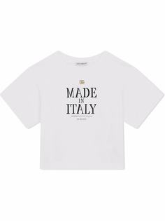 Dolce & Gabbana Kids футболка Made in Italy с логотипом