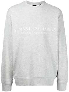 Armani Exchange толстовка с логотипом