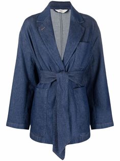 Barena джинсовая куртка с поясом