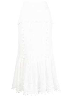 Alexis юбка с завышенной талией и цветочным кружевом