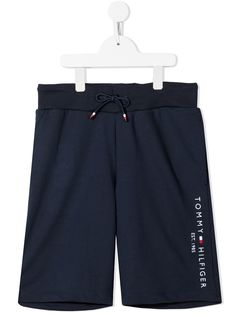 Tommy Hilfiger Junior спортивные шорты с вышитым логотипом