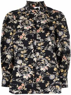 Ba&Sh кружевная блузка с оборками