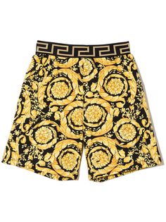 Versace Kids шорты с принтом Barocco