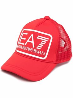 Ea7 Emporio Armani сетчатая кепка с вышитым логотипом