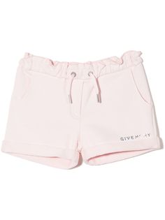 Givenchy Kids шорты с кулиской и логотипом