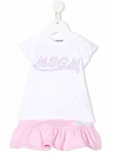 MSGM Kids комплект из футболки и юбки с логотипом
