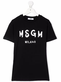 MSGM Kids платье-футболка с логотипом