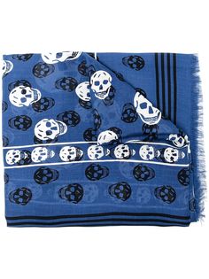 Alexander McQueen шарф с принтом