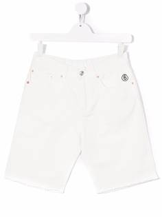 MM6 Maison Margiela Kids джинсовые шорты с вышитым логотипом