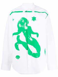 MSGM рубашка с графичным принтом