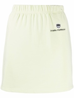 Chiara Ferragni юбка мини с вышитым логотипом