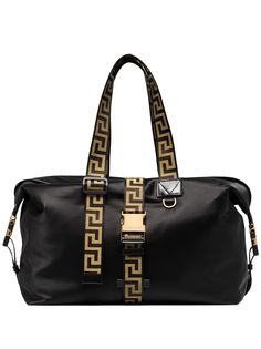 Versace дорожная сумка с декором Greca