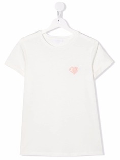 Chloé Kids футболка с вышивкой Heart