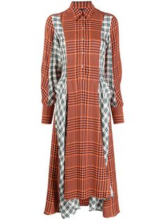 PAUL SMITH платье-рубашка миди в клетку