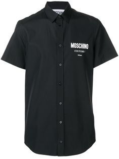 Moschino рубашка с принтом логотипа
