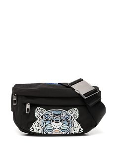Kenzo поясная сумка с вышивкой Tiger Head