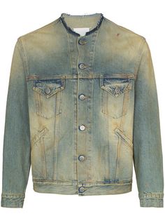 Maison Margiela джинсовая куртка с необработанным краем