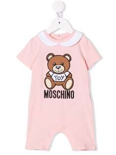 Moschino Kids боди с вышитым логотипом