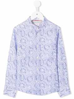 Brunello Cucinelli Kids рубашка на пуговицах с принтом пейсли
