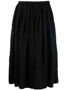 Black Comme Des Garçons расклешенная юбка миди с завышенной талией