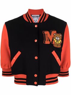 Moschino бомбер с декором Teddy Bear