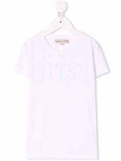 Emilio Pucci Junior футболка с тисненым логотипом