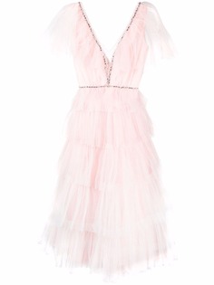 Jenny Packham чайное платье с тюлем