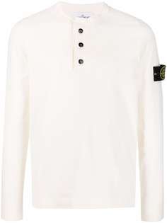 Stone Island футболка с длинными рукавами и нашивкой Compass
