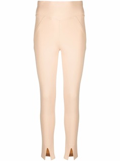 Max & Moi брюки с завышенной талией и разрезами