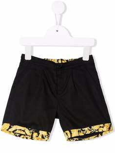 Versace Kids шорты чинос с принтом Barocco