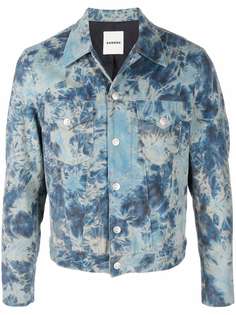 SANDRO джинсовая куртка с принтом тай-дай