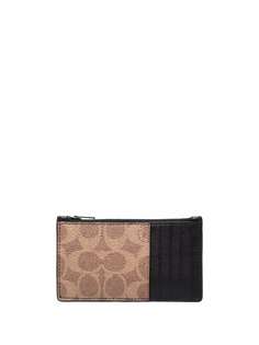 Coach кошелек на молнии с логотипом