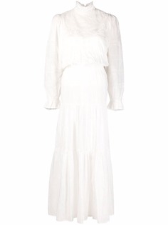 Isabel Marant ярусное платье Gracie с английской вышивкой