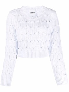 Koché джемпер фактурной вязки