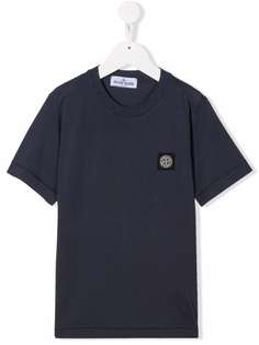 Stone Island Junior футболка с нашивкой-логотипом
