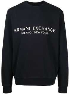 Armani Exchange толстовка с логотипом